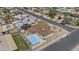 Aerial view of a home featuring a large backyard and private pool at 10612 N 48Th Ave, Glendale, AZ 85304