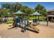 Community playground area with slides, climbing structures, and shaded seating, perfect for outdoor fun at 1086 S Nancy Ln, Gilbert, AZ 85296
