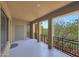 Covered balcony featuring views of the outdoors, a door and columns at 20750 N 87Th St # 2062, Scottsdale, AZ 85255
