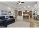 Living room with an open floor plan to the kitchen and dining areas at 2625 N 24Th St # 22, Mesa, AZ 85213
