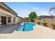 Stunning backyard with a refreshing pool, providing the perfect oasis for relaxation at 2648 E Teakwood Pl, Chandler, AZ 85249
