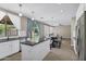 Stylish kitchen with an island, stainless steel dishwasher and backyard views at 4647 E County Down Dr, Chandler, AZ 85249