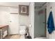 Functional bathroom with a standard toilet, shower, and built-in storage at 5601 W Missouri Ave # 254, Glendale, AZ 85301