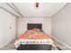 Bright bedroom features wood floors and a comfortable bed at 5601 W Missouri Ave # 254, Glendale, AZ 85301