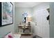 Bright entryway features a console table and a white front door creating a welcoming ambiance at 930 N Mesa Dr # 1045, Mesa, AZ 85201