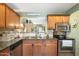 Beautiful kitchen featuring stainless steel appliances, granite countertops, and a stylish backsplash at 930 N Mesa Dr # 1045, Mesa, AZ 85201