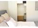 Comfortable bedroom featuring a walk-in closet and motivational wall decor for a positive atmosphere at 9600 N 96Th St # 267, Scottsdale, AZ 85259