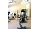 Community gym featuring various exercise machines, weights, and fitness equipment at 9600 N 96Th St # 267, Scottsdale, AZ 85259