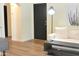 Inviting living room featuring wood floors, modern decor, and a comfortable seating area at 9600 N 96Th St # 267, Scottsdale, AZ 85259