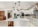 Spacious kitchen featuring a large island, modern appliances, and stylish pendant lighting at 10545 E Texas Ave, Mesa, AZ 85212