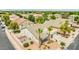 Backyard aerial showing private backyard with patio, and mature landscaping at 10760 W Encanto Blvd, Avondale, AZ 85392