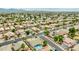 Wide aerial shot of a neighborhood featuring well-maintained homes, community parks, and inviting streets, perfect for families at 10760 W Encanto Blvd, Avondale, AZ 85392