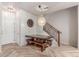 Cozy dining area with wooden table and benches, decorative lighting, and easy access to the kitchen at 13540 N 87Th Dr, Peoria, AZ 85381