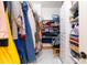 Walk-in closet with custom shelves and ample storage for an organized wardrobe at 2203 E Tonto Pl, Chandler, AZ 85249