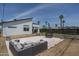 Backyard featuring a lounge area and trampoline, great for relaxing or play at 2345 N 28Th Pl, Phoenix, AZ 85008