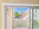View from patio looking out onto well-maintained landscaping and community exterior at 3500 N Hayden Rd # 206, Scottsdale, AZ 85251