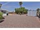 Large backyard providing a blank canvas for creating an outdoor oasis at 5510 E Dallas St, Mesa, AZ 85205