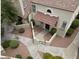 Beautiful aerial view of the home's well-manicured landscaping and private courtyard at 6533 N 7Th Ave # 18, Phoenix, AZ 85013