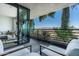 Inviting balcony with seating and stunning mountain views at 7180 E Kierland Blvd # 814, Scottsdale, AZ 85254