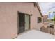 Outdoor balcony with a view of the surrounding neighborhood and a sliding glass door at 822 E Ross Ave, Phoenix, AZ 85024