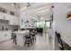 Spacious living area featuring modern open concept layout, countertops, seating and city views at 1 E Lexington Ave # 1108, Phoenix, AZ 85012