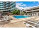 Community pool area offers plenty of space for relaxing and enjoying the outdoors at 1 E Lexington Ave # 1108, Phoenix, AZ 85012