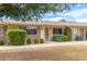 Inviting home exterior with manicured landscaping, and clear signage at 11149 W Palm Ridge Dr, Sun City, AZ 85351