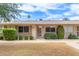 Charming single-story home with well-maintained landscaping and a cozy front entrance at 11149 W Palm Ridge Dr, Sun City, AZ 85351