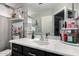 Cozy bathroom featuring a modern vanity and decor, offering a comfortable and stylish space at 136 W Brahman Blvd, San Tan Valley, AZ 85143