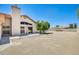 Back of home showing a patio, large windows, beautiful trees and an in-ground pool at 13650 N 70Th Dr, Peoria, AZ 85381