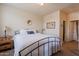 Bedroom with a ceiling fan, bed, nightstand, and window at 1941 S Pierpont Dr # 2073, Mesa, AZ 85206