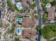 Stunning aerial view of desert homes with lush landscaping and private pools, epitomizing upscale community living at 20055 N 96Th Way, Scottsdale, AZ 85255