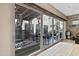 Indoor/outdoor living space with sliding doors opening to a stylish outdoor patio at 226 E Markwood Dr, Chandler, AZ 85286