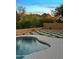 Backyard pool with modern stone pavers and mountain views at 24645 N 117Th St, Scottsdale, AZ 85255