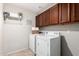Functional laundry room with modern appliances and ample storage space at 2986 E Country Shadows St, Gilbert, AZ 85298