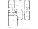 Detailed floor plan showcasing the layout of the house, including bedrooms, living areas, and garage at 3555 E Feather Ave, Gilbert, AZ 85234