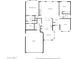 Detailed floor plan showcasing the layout of the primary bedroom, kitchen, living room, and garage at 3930 E Colonial Dr, Chandler, AZ 85249