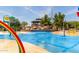 Interactive splash pad with fountains and colorful play elements for Gathering fun at 652 E Rojo Way, Gilbert, AZ 85297
