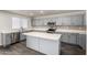 Modern kitchen featuring stainless steel appliances, white countertops and gray cabinets at 6637 W Watkins St, Phoenix, AZ 85043