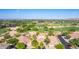 Residential community aerial view of backyard swimming pools and landscaping highlighting golf course frontage at 6847 S 27Th Pl, Phoenix, AZ 85042