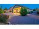 View of covered patio, desert landscaping, and backyard at 7606 E Globemallow Ln, Gold Canyon, AZ 85118