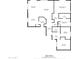 Layout of this home shows spacious living room, kitchen, primary bedroom with walk-in closet, and two additional bedrooms at 7606 E Globemallow Ln, Gold Canyon, AZ 85118