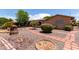 Expansive backyard with mature shrubbery and decorative features at 922 S 80Th St, Mesa, AZ 85208