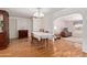 Open dining area with hardwood floors, and easy access to the living room at 922 S 80Th St, Mesa, AZ 85208