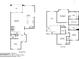 Detailed floor plan showcasing the layout of the home, including room dimensions, kitchen, bedrooms, and bathrooms at 984 W Belmont Red Trl, San Tan Valley, AZ 85143