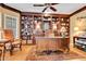 Inviting home office with a wall of built-in bookshelves and a cozy atmosphere at 10434 N 44Th N St, Phoenix, AZ 85028