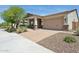 Inviting single-story home showcasing a manicured front yard with brick-paved driveway and desert-friendly landscaping at 11872 W Duane Ln, Peoria, AZ 85383