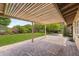 Paver patio with pergola and lush backyard, perfect for outdoor entertaining and relaxing at 143 E Winter Dr, Phoenix, AZ 85020