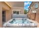 Relaxing hot tub in a private backyard setting, perfect for unwinding and enjoying the outdoors at 2185 E Gillcrest Rd, Gilbert, AZ 85298