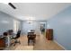 Bright office space with tile flooring, chandelier, and a view into the next room at 2185 E Gillcrest Rd, Gilbert, AZ 85298